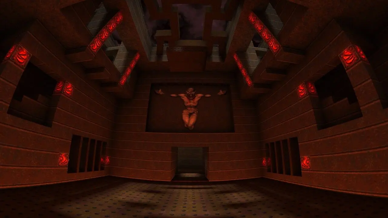 Screenshot of the QuakeWorld map dm2