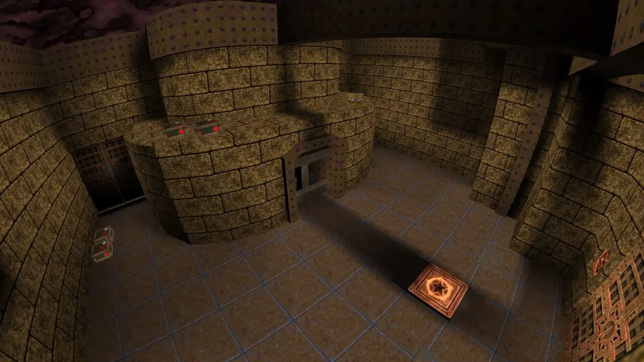Screenshot of the QuakeWorld map e1m2